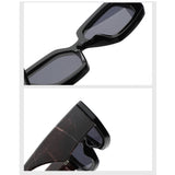 Techsuit Sunglasses (86321), for Women with PC Frame and Lens, Vintage, Leopard / Gradient Gray