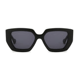 Techsuit Sunglasses (86321), for Women with PC Frame and Lens, Vintage, Leopard / Gradient Gray