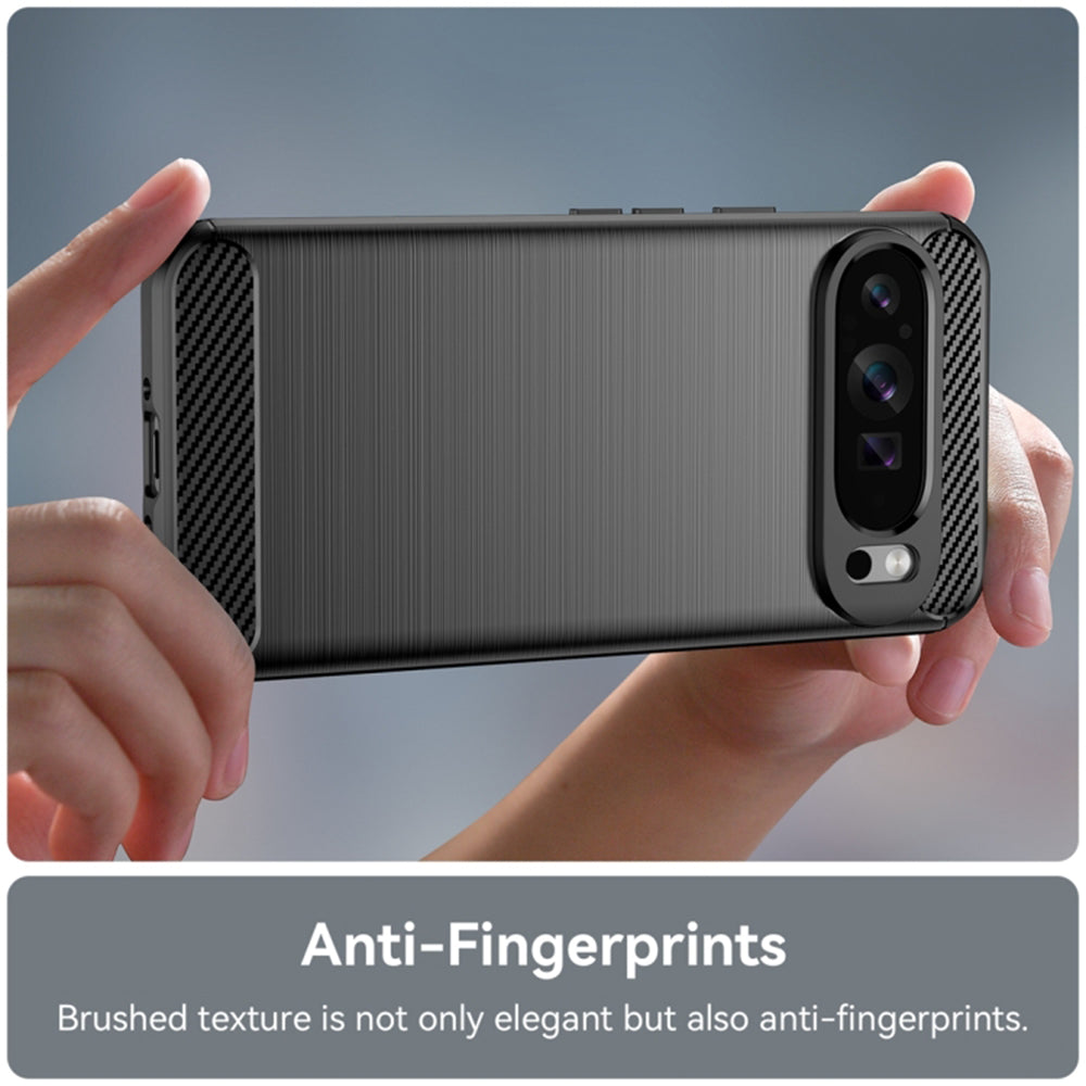 Husa de protectie Techsuit Carbon Silicone compatibil cu Google Pixel 9 Pro XL, Negru