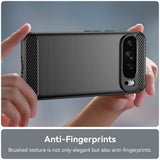 Husa de protectie Techsuit Carbon Silicone compatibil cu Google Pixel 9 Pro XL, Negru