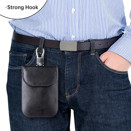 Husa de protectie Techsuit RFID Anti-Theft (AF2) compatibil cu for Cards & Keys, PU Leather, EMF Blocker, Roz