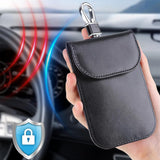 Husa de protectie Techsuit RFID Anti-Theft (AF2) compatibil cu for Cards & Keys, PU Leather, EMF Blocker, Roz