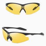 Techsuit Bike Glasses (1806), for Cycling and Sport Outdoor Activities, with UV Protection, Unisex, Negru / Yellow
