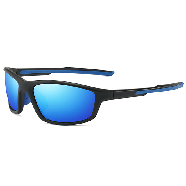Techsuit Bike Glasses (3047), for Cycling and Sport Outdoor Activities, with UV Protection, Unisex, Albastru