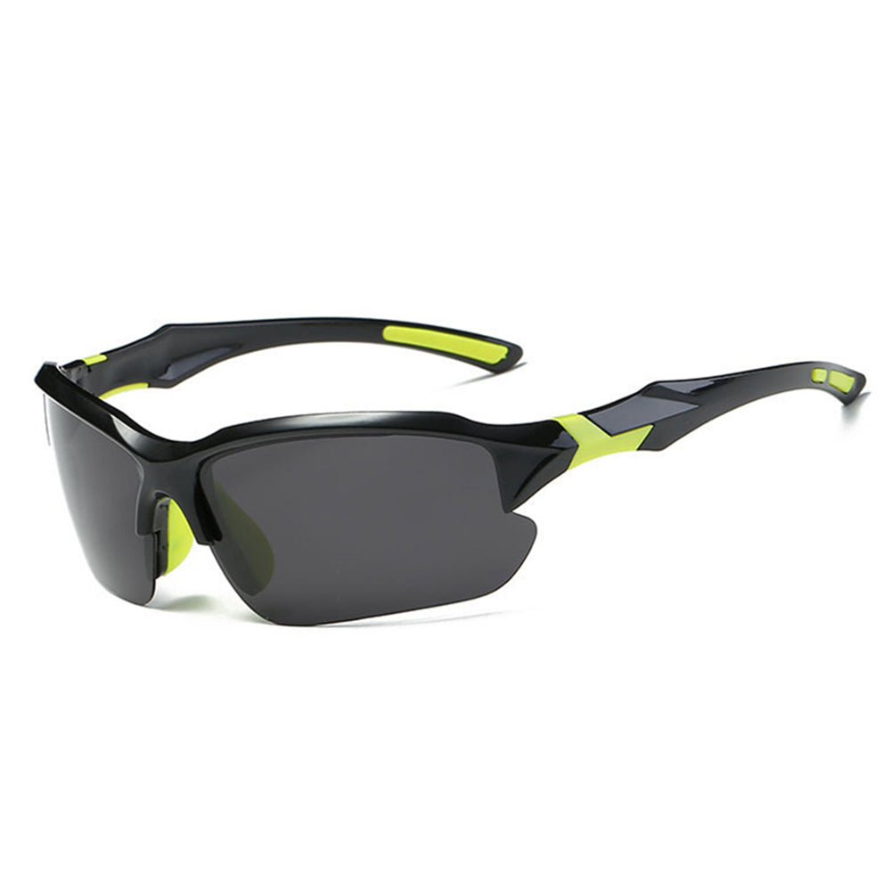 Techsuit Bike Glasses (9301), for Cycling and Sport Outdoor Activities, with UV Protection, Unisex, Negru / Green