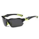 Techsuit Bike Glasses (9301), for Cycling and Sport Outdoor Activities, with UV Protection, Unisex, Negru / Green