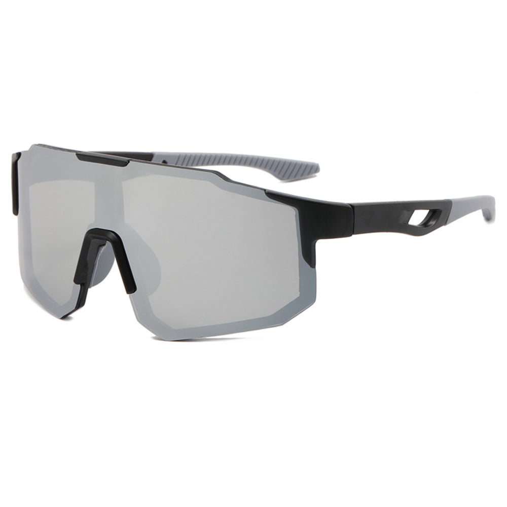 Techsuit Bike Glasses (9337), for Cycling, Sport Outdoor Activities, with UV Protection, PC Frame, Unisex, Negru / Silver