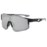 Techsuit Bike Glasses (9337), for Cycling, Sport Outdoor Activities, with UV Protection, PC Frame, Unisex, Negru / Silver