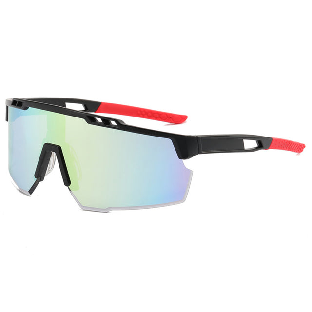 Techsuit Bike Glasses (9963), for Cycling, Sport Outdoor Activities, with PC Frame and Lens, Unisex, Negru / Light Blue
