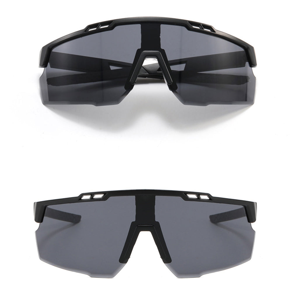 Techsuit Bike Glasses (9963), for Cycling, Sport Outdoor Activities, with PC Frame and Lens, Unisex, Negru / Light Blue
