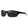Techsuit Bike Glasses (24101), for Cycling and Sport Outdoor Activities, Polarized, Unisex, Negru