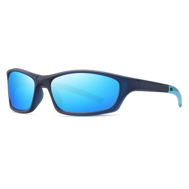 Techsuit Bike Glasses (24101), for Cycling and Sport Outdoor Activities, Polarized, Unisex, Albastru / Light Blue