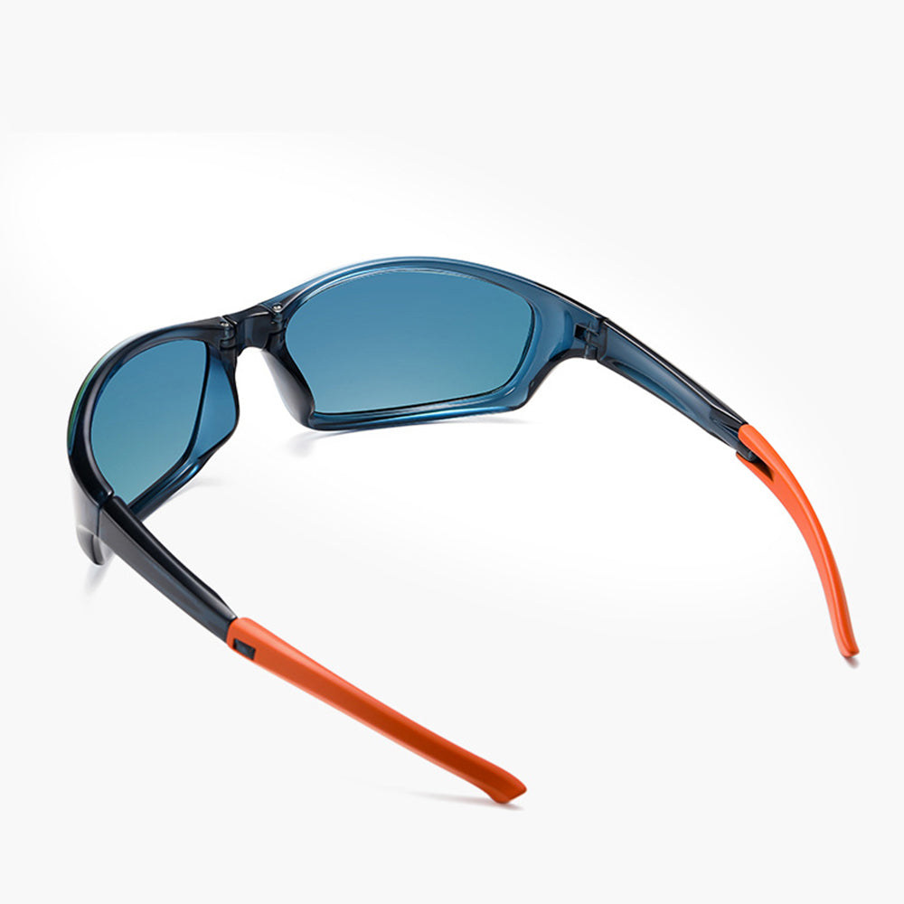 Techsuit Bike Glasses (24101), for Cycling and Sport Outdoor Activities, Polarized, Unisex, Albastru / Light Blue