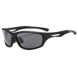 Techsuit Bike Glasses (9309), for Cycling and Sport Outdoor Activities, Polarized, PC Frame, Unisex, Negru / Gray