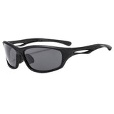 Techsuit Bike Glasses (9309), for Cycling and Sport Outdoor Activities, Polarized, PC Frame, Unisex, Negru / Gray