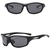 Techsuit Bike Glasses (9309), for Cycling and Sport Outdoor Activities, Polarized, PC Frame, Unisex, Negru / Gray