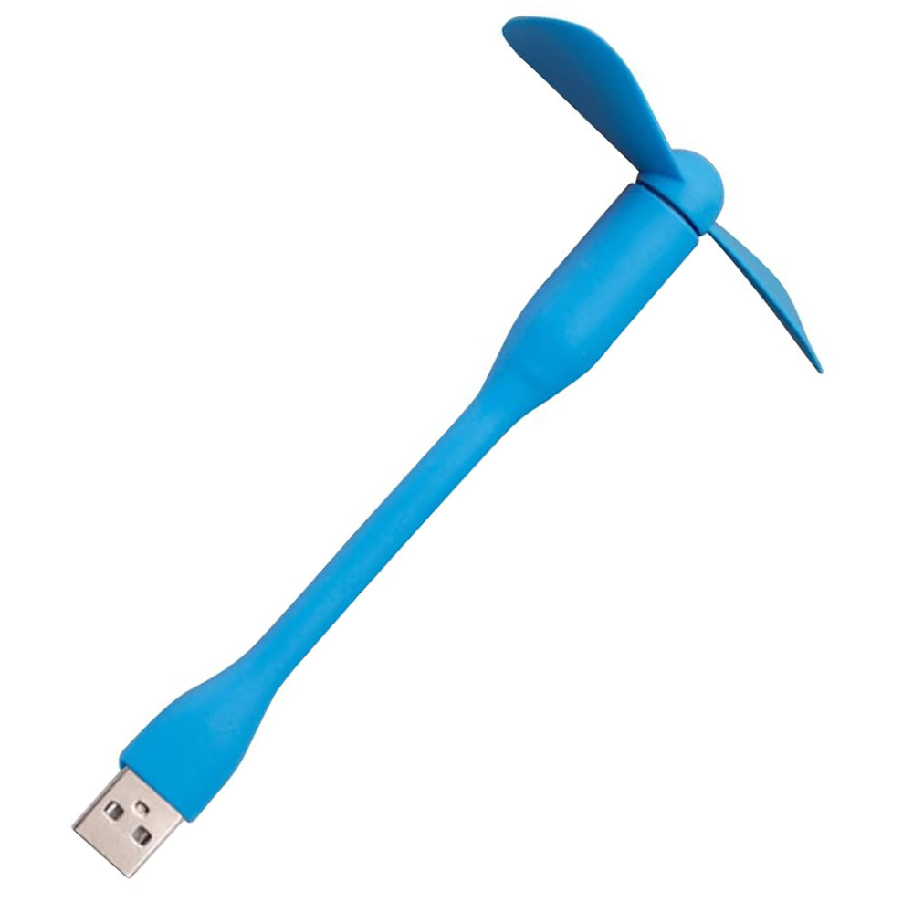Techsuit Mini USB Fan (TUF1), Portable, Flexible, Bendable, 5V, Albastru