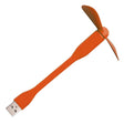 Techsuit Mini USB Fan (TUF1), Portable, Flexible, Bendable, 5V, Portocaliu