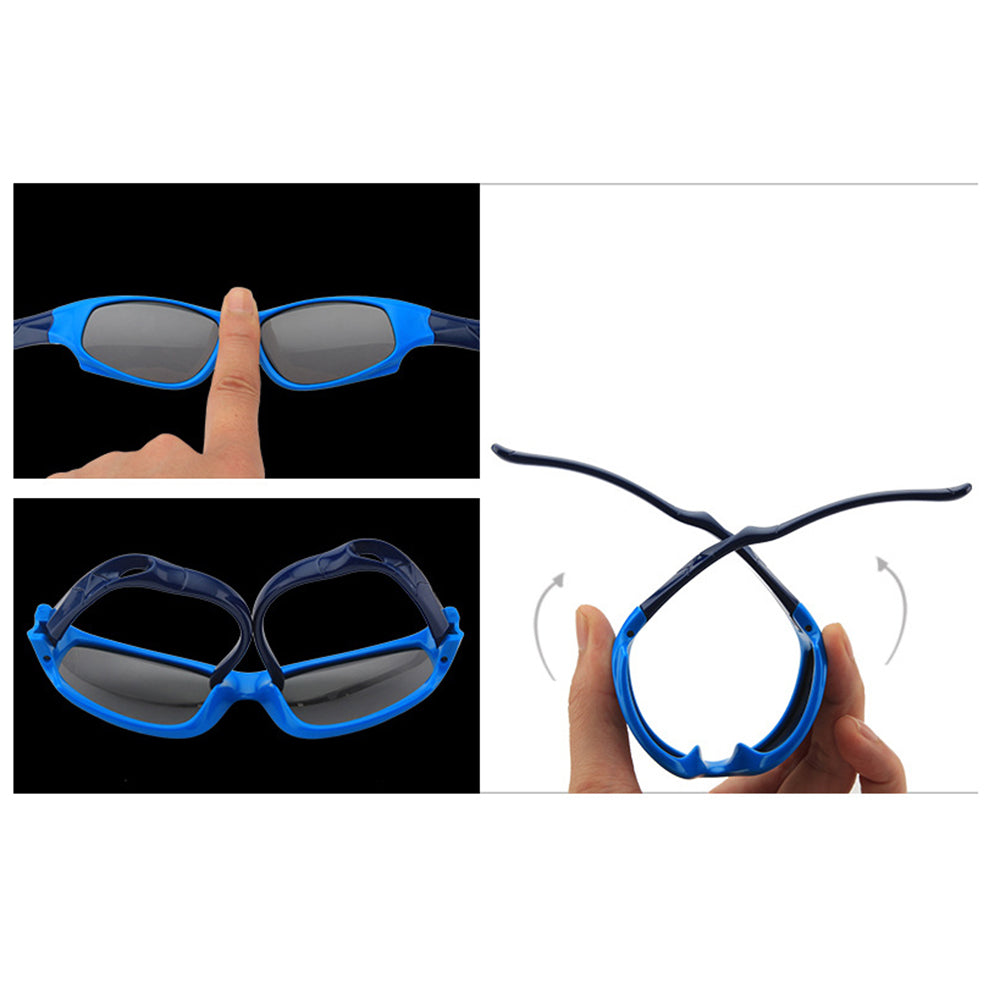 Techsuit Sunglasses Polarised (800-C30), for Kids, Sport Type, Flexible, Rose Red / Roz