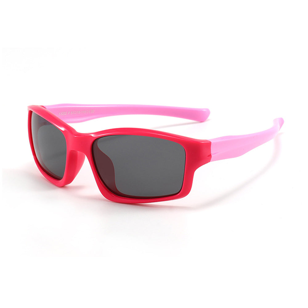 Techsuit Sunglasses Polarised (8202-C30), for Kids, Sport Type, Rose Red / Roz