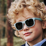 Techsuit Sunglasses Polarised (8306-C14), for Babies, Square Shape, with Strap, Negru / Red