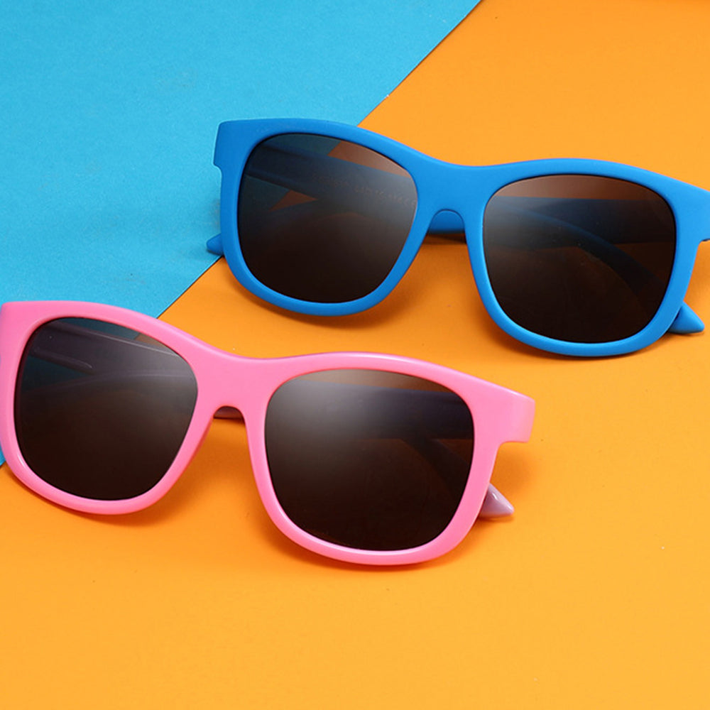 Techsuit Sunglasses Polarised (8306-C22), for Babies, Square Shape, with Strap, Nisipiu Pink