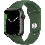 Használt okosóra - Apple Watch Series 7 Cellular, 45 mm, Zöld alumíniumtok, Clover Sport Band - akkumlátor állapot: 86%