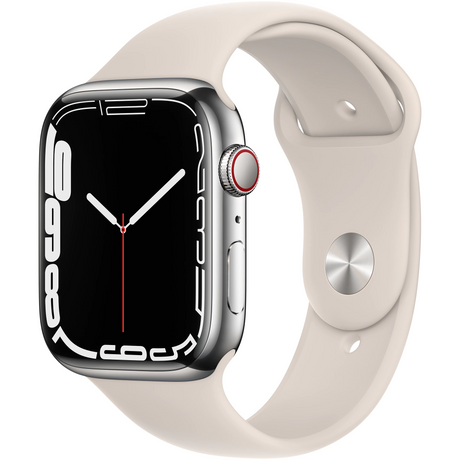 Használt - Apple Watch Series 7 Cellular, 45 mm, Starlight (fehér) - akkumulátor állapota: 90%