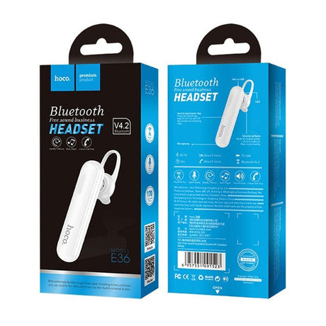 Casti wireless In-Ear Hoco E36, White (alb) - Default Title - NotebookGsm