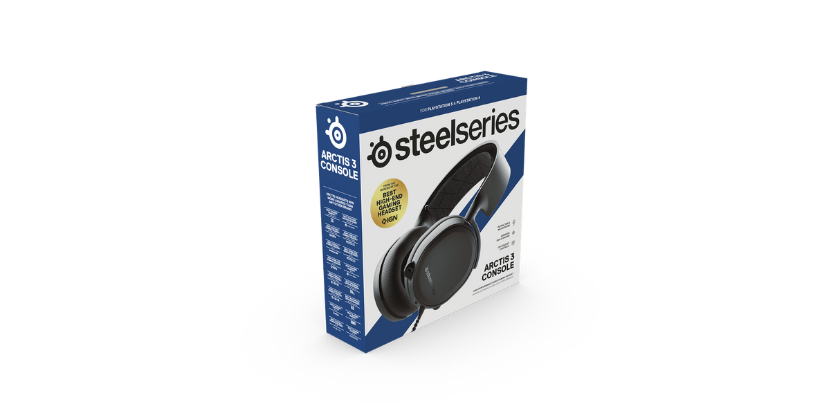 Steelseries Arctis 3 Console Fejhallgató, stereo, 3.5mm, Black