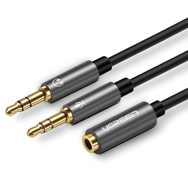 Adaptor Audio 3.5mm - 2 x 3.5mm UGREEN AV140, 0.20m