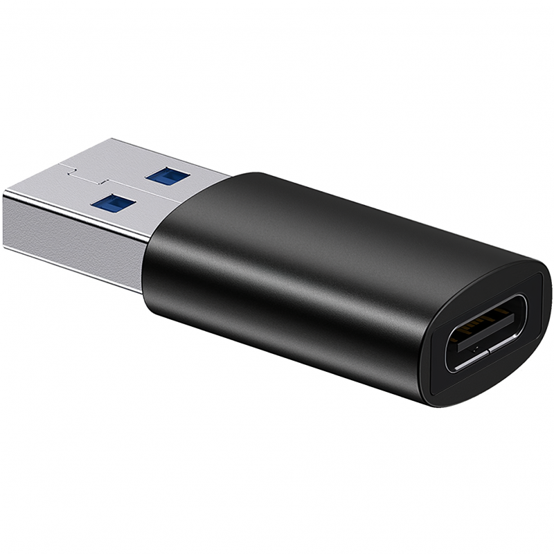 Adaptor Incarcare USB-C - USB-A Baseus Ingenuity, Negru ZJJQ000101