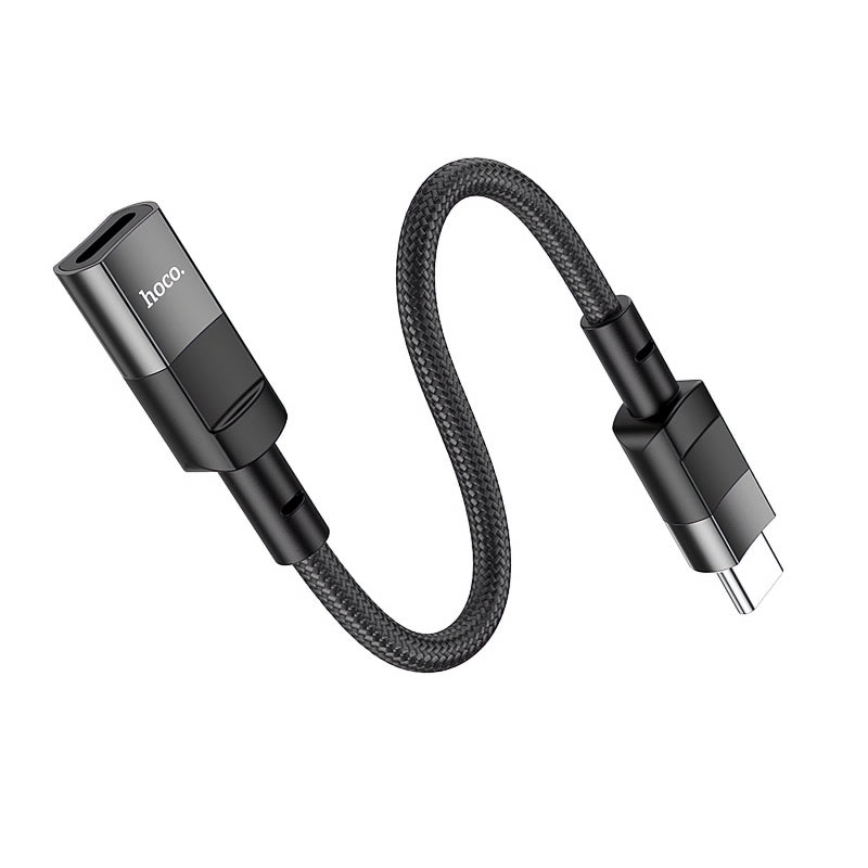 Adaptor OTG USB-C - Lightning HOCO U107, 0.1m