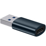 Adaptor OTG USB-C - USB-A Baseus Ingenuity, Albastru ZJJQ000103