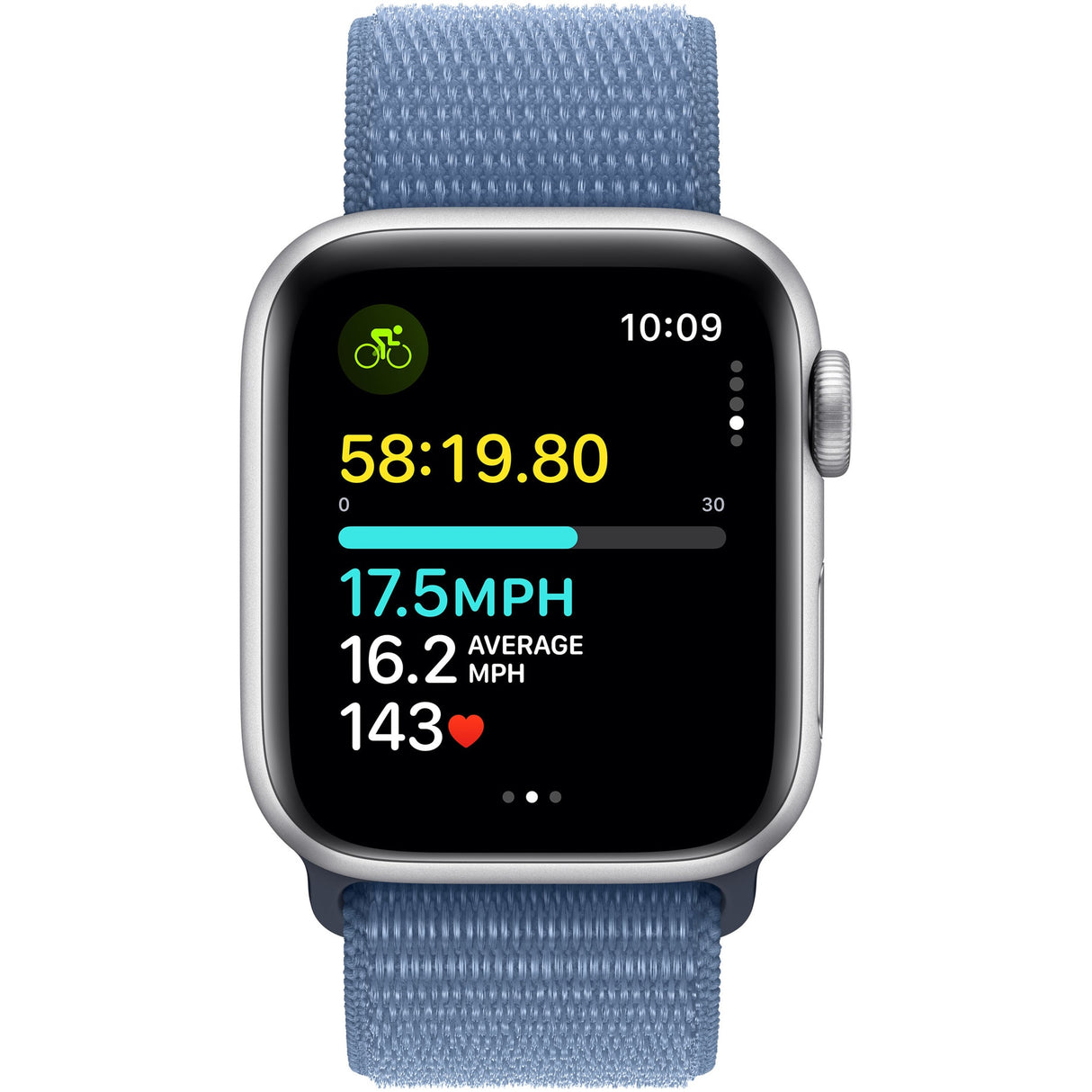 Apple Watch SE (2023), GPS, Silver Aluminiumtok, 40mm, Winter Sport Band