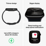 Apple Watch Series 10 GPS, Silver Aluminiumtok 46mm, Blue Cloud Sport Loop