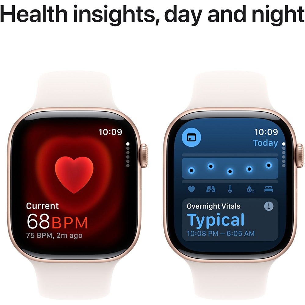 Apple Watch Series 10 GPS, Silver Aluminiumtok 46mm, Blue Cloud Sport Loop