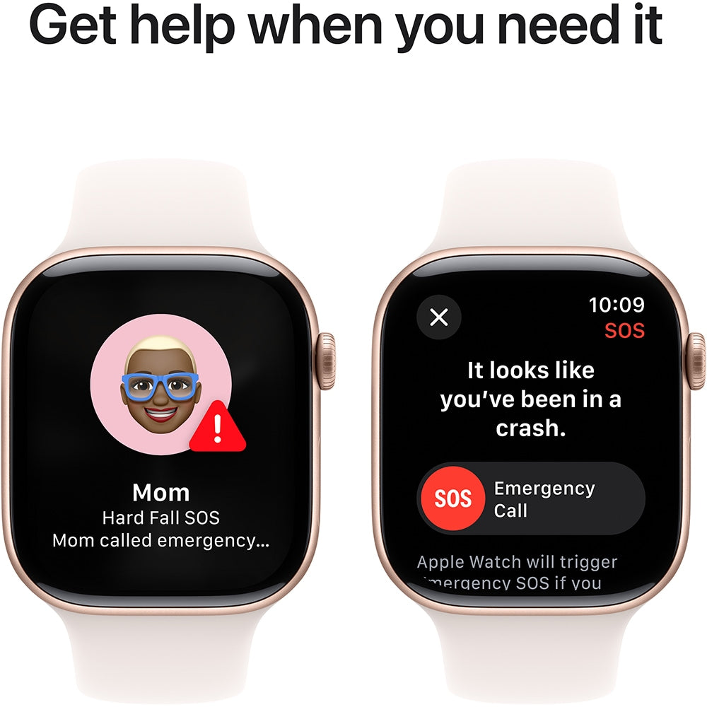 Apple Watch Series 10 GPS, Silver Aluminiumtok 46mm, Blue Cloud Sport Loop