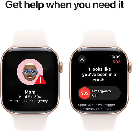 Apple Watch Series 10 GPS, Silver Aluminiumtok 46mm, Blue Cloud Sport Loop