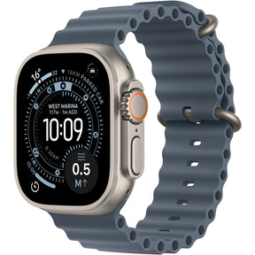 Apple Watch Ultra 3, GPS, Cellular, Carcasa Natural Titanium 49mm, Ancor Blue Ocean Band - Default Title - NotebookGsm