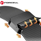 Forcell rozsdamentes acél szíj, Apple Watch 42 / 44 / 45 / 49 mm