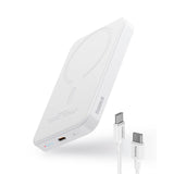 Baterie Externa Baseus Magnetic Mini Air, 5000mAh, 20W, PD + FQI, 1 x USB-C, Alba P10022107223-00