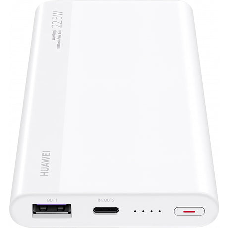 Baterie Externa Huawei SuperCharge, 10000mAh, 22.5W, QC + PD, 1 x USB-A - 1 x USB-C, Alba 55034445 - Alba - NotebookGsm