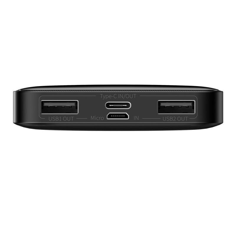 Baterie Externa Baseus BIPOW, 10000mAh, 15W, PD, 1 x USB-C - 2 x USB-A, Neagra PPBD050001