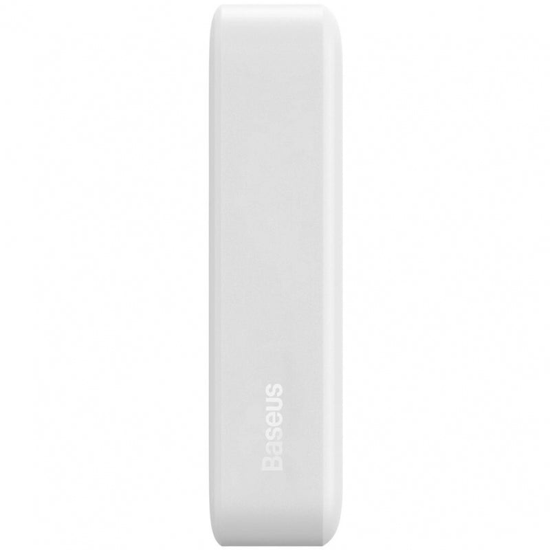 Baterie Externa Wireless Baseus Magnetic Mini, 20000mAh, 20W, PD + FQI, 1 x QI - 1 x USB-C, Alba PPCX150002