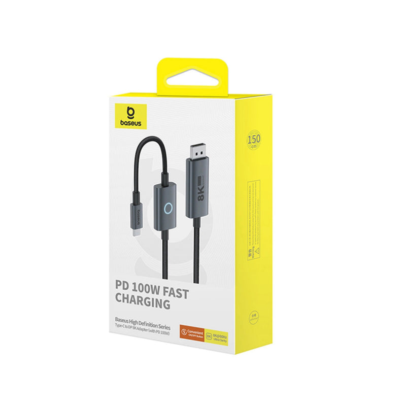 Cablu Audio si Video USB-C - DisplayPort Baseus, 1.5m, Negru B0063370D111-02