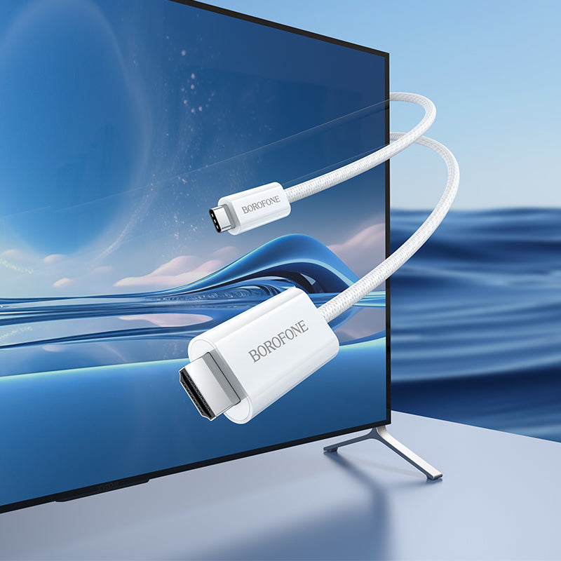 Cablu Audio si Video USB-C - HDMI Borofone DH10, 1.8m