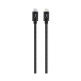 Cablu Date si Incarcare USB-C - Lightning Goui Metallic, 18W, 1m, Negru G-METALLICC94BK