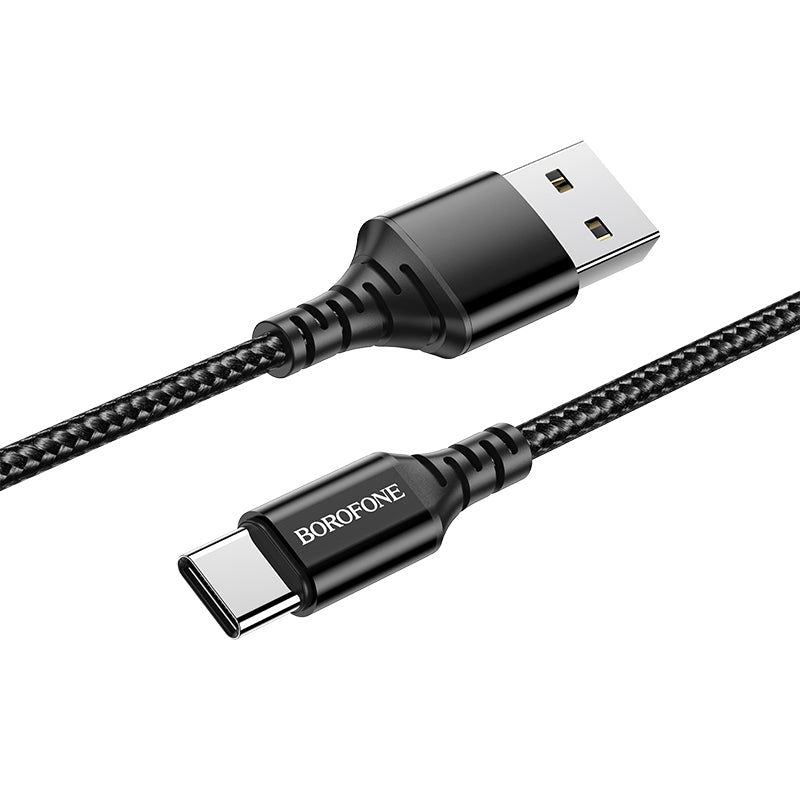 Cablu Date si Incarcare USB-A - USB-C Borofone BX54 Ultra bright, 18W, 1m