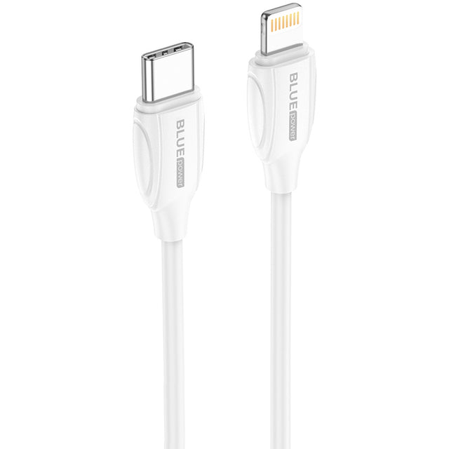 Cablu Date si Incarcare USB-C - Lightning BLUE Power B2BX19, 18W, 2m